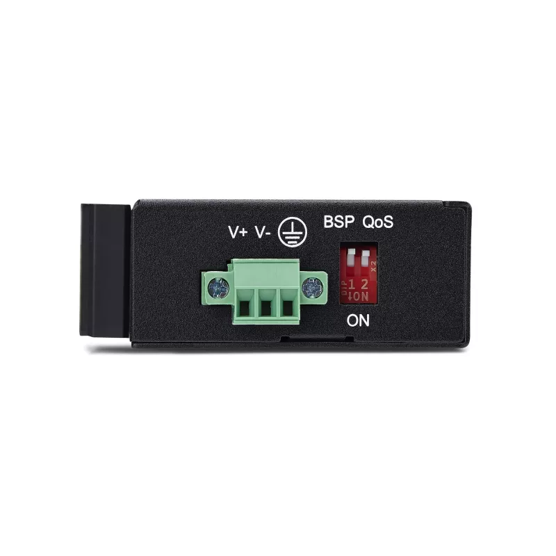 StarTech.com 5 prievadų nevaldomas pramoninis tinklo komutatorius, 100/1000 Ethernet, montuojamas ant DIN bėgelio/sienos, tvirtas IP30 gigabitinis komutatorius, -40F-167F, 9~60V DC, atitinka TAA