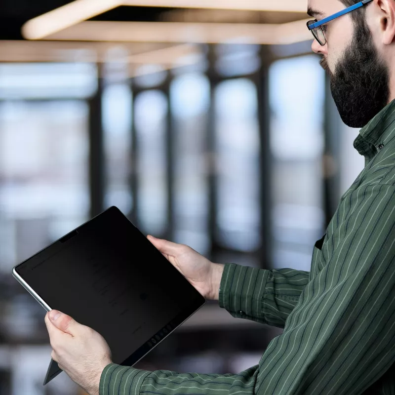 StarTech.com 4 krypčių 12,3 inch Surface Pro 4/5/6/7/7+ privatumo ekrano filtras, vertikalus/gulsčias, jutiklinis, +/- 30° matymo kampas, mėlynos šviesos mažinimas, matinė apdaila