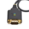 StarTech.com 1ft (30cm) USB prie nuosekliosios sąsajos adapterio kabelis, COM išsaugojimas, keičiamos veržlės/varžtai, USB-A į DB9 RS232, FTDI IC, ESD apsauga, Windows/macOS/Linux