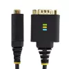 StarTech.com 1ft (30cm) USB prie nuosekliosios sąsajos adapterio kabelis, COM išsaugojimas, keičiamos veržlės/varžtai, USB-A į DB9 RS232, FTDI IC, ESD apsauga, Windows/macOS/Linux
