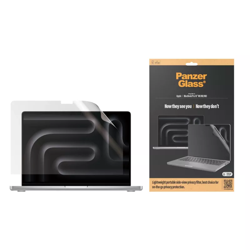 Ekrano apsauga PanzerGlass Dual Privacy MacBook Pro 16 colių M1 M2 M3 M4 Skaidri