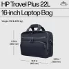 Nešiojamojo kompiuterio krepšys HP Travel Plus 22L 16 colių portfelis vienspalvis