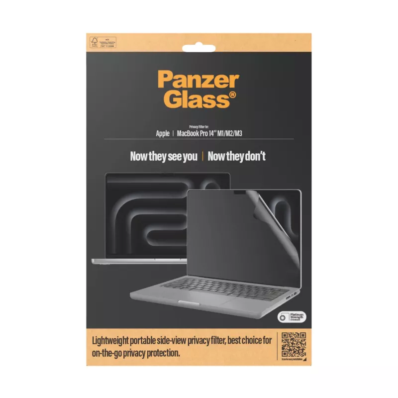 Ekrano apsauga PanzerGlass Dual Privacy MacBook Pro 14 colių M1 M2 M3 M4
