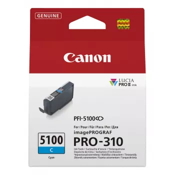 Canon PFI-5100 C rašalo kasetė 1 vnt. Originali žalsvai mėlyna