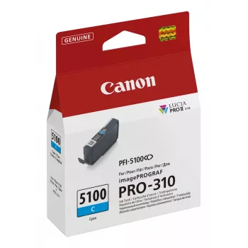 Canon PFI-5100 C rašalo kasetė 1 vnt. Originali žalsvai mėlyna