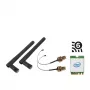 Shuttle WLN-M3 – WLAN rinkinys, skirtas Edge PC serijai SPCEL, Intel WLAN M.2 kortelė (ax)/Bluetooth, įskaitant kabelius ir išorines antenas