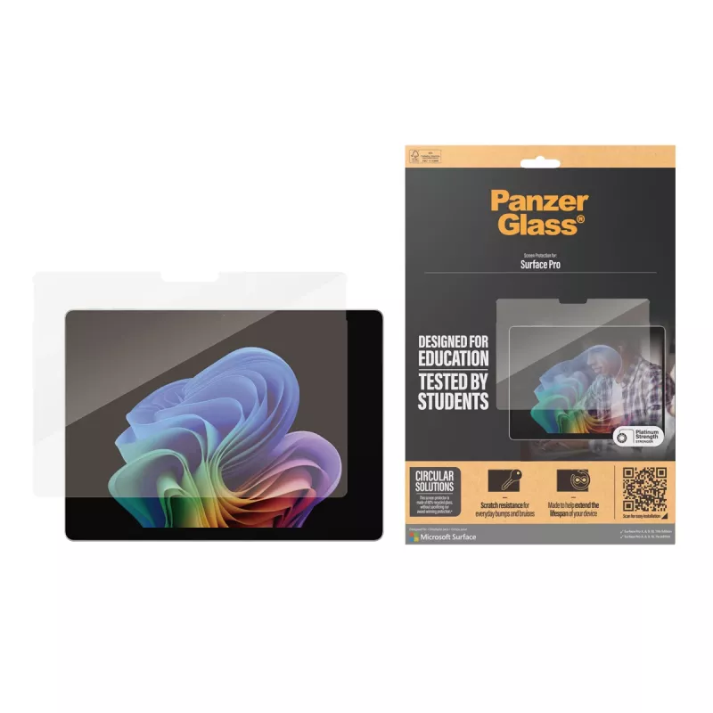 PanzerGlass ® ekrano apsauga Microsoft Surface Pro X | Pro 8 | Pro 9 | Pro 10 | Pro 11 | itin platus pritaikymas