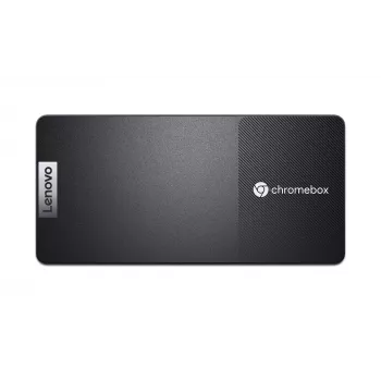 Mini PC Lenovo Chromebox Micro — Intel Celeron N4500, 1,1–2,8 GHz, 8 GB LPDDR4x, 32 GB eMMC, ChromeOS, juoda
