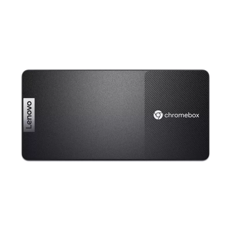 Mini PC Lenovo Chromebox Micro — Intel Celeron N4500, 1,1–2,8 GHz, 8 GB LPDDR4x, 32 GB eMMC, ChromeOS, juoda