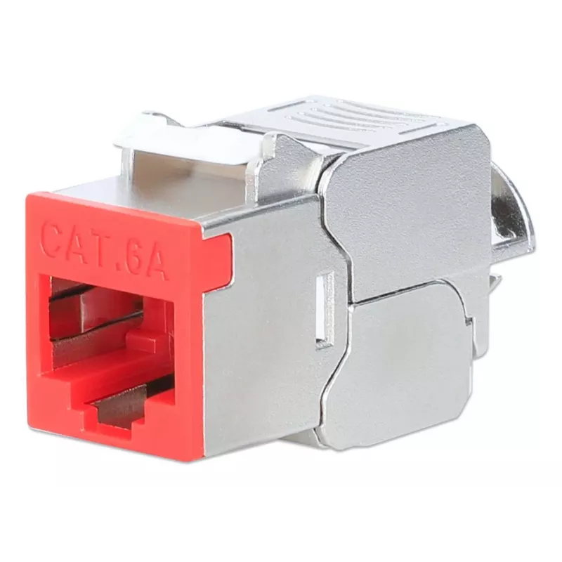 Tinklo kabelis Intellinet 791311 „Keystone“ modulis plokščias raudonas RJ-45