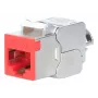 Tinklo kabelis Intellinet 791311 „Keystone“ modulis plokščias raudonas RJ-45