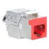 Tinklo kabelis Intellinet 791311 „Keystone“ modulis plokščias raudonas RJ-45