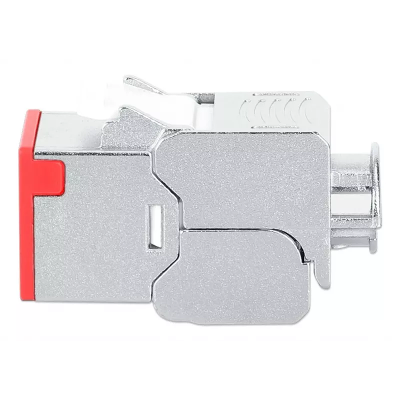 Tinklo kabelis Intellinet 791311 „Keystone“ modulis plokščias raudonas RJ-45