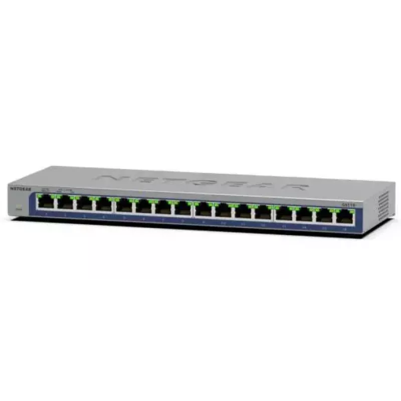 NETGEAR GS116 nevaldomas L2 Gigabit Ethernet (10/100/1000) juodas