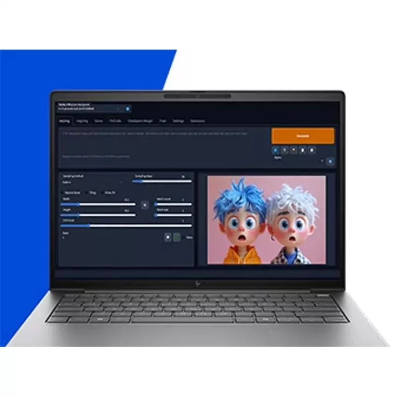 HP ZBook 8 G1i Intel Core Ultra 7 255H 35,6 cm (14 colių) 2.5K 32 GB DDR5-SDRAM Wi-Fi 7 (802.11be) Windows 11 Pro AI PC
