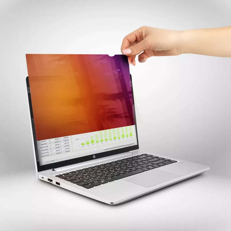 StarTech.com 15,6 col. 16:9 auksinis nešiojamojo kompiuterio privatumo ekranas, apverčiamas filtras su sustiprintu privatumu, kompiuterio apsauginis filtras, nuimamas ekrano apsaugas/skydelis, +/- 30°