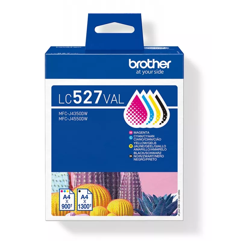 Brother LC527VAL CMYK rašalo kasečių rinkinys – 1×1300, 3×900 puslapių