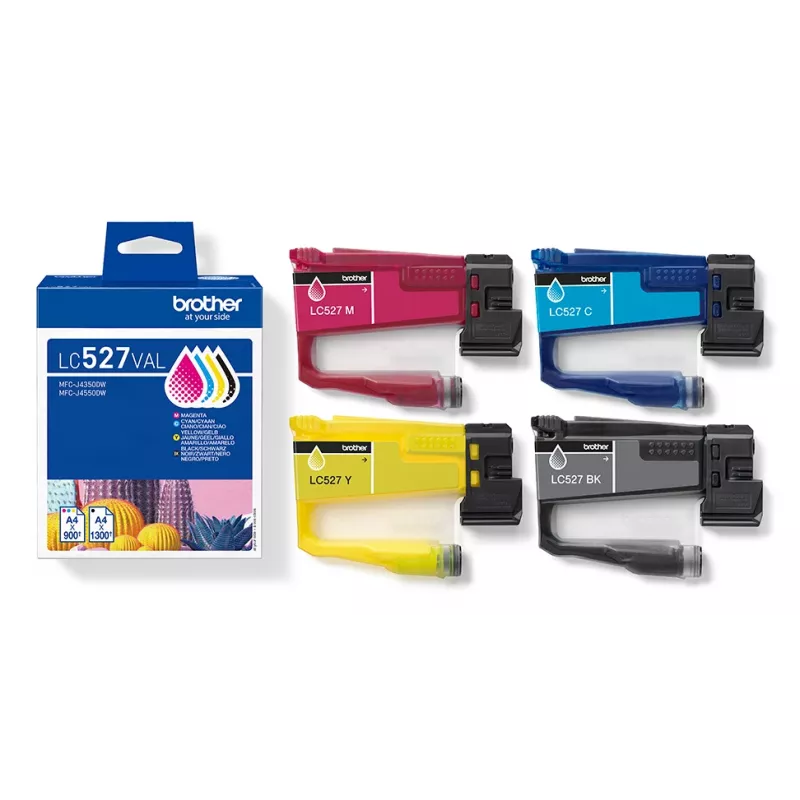 Brother LC527VAL CMYK rašalo kasečių rinkinys – 1×1300, 3×900 puslapių