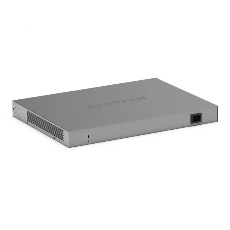 NETGEAR GS748PP Nevaldomas Gigabit Ethernet (10/100/1000) maitinimo per Ethernet (PoE) tinklo komutatorius, pilkas