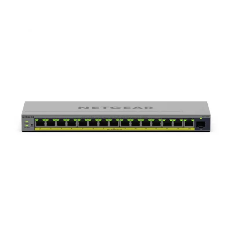 NETGEAR GS116EP valdomas L2/L3 Gigabit Ethernet (10/100/1000) maitinimas per eternetą (PoE) pilkas