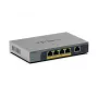 NETGEAR GS105EPP Nevaldomas Gigabit Ethernet (10/100/1000) Power over Ethernet (PoE) Stalinis / Montuojamas ant sienos Pilka
