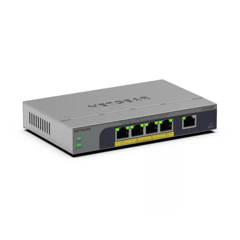 NETGEAR GS105EP Nevaldomas Gigabit Ethernet (10/100/1000) Power over Ethernet (PoE) Pilka