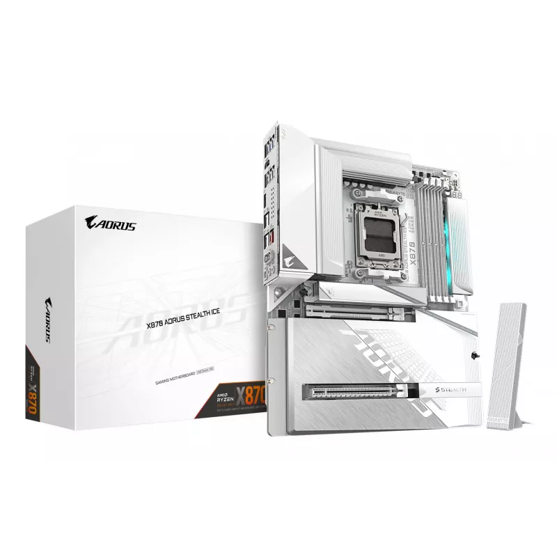 Motininė plokštė GIGABYTE X870 AORUS STEALTH ICE, AMD AM5, ATX