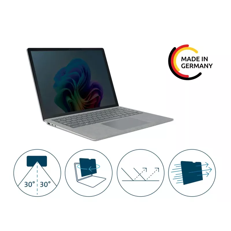 Kensington privatumo ekrano filtras, dvipusis, nuimamas, skirtas Surface Laptop Go 1/2/3