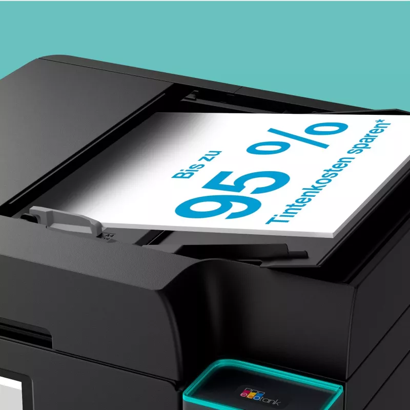 Daugiafunkcis rašalinis spausdintuvas Epson EcoTank ET-4950 — Spalvotas, A4, 4800 x 1200 dpi, 35 psl./min., Wi‑Fi, Ethernet, Dvipusis, Juodas
