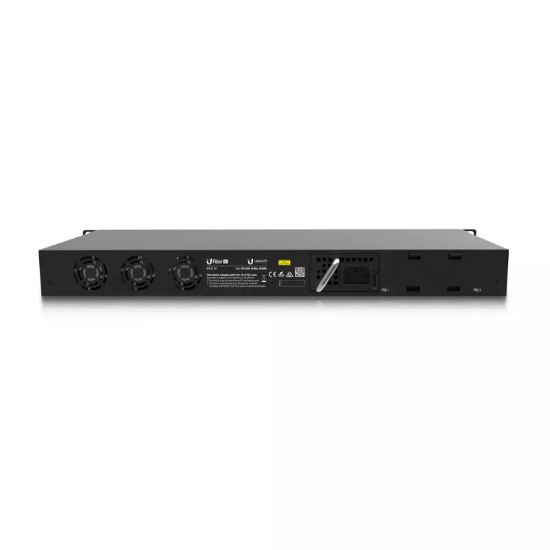 OLT UBIQUITI UF-OLT 1U valdomas šviesolaidinis OLT, 8 SFP lizdai, 2 SFP+ 10G, 512MB DDR3, 880MHz procesorius, 1U stovo korpusas, juodas