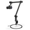 Kompiuterio mikrofonas ENDORFY Solum Studio — USB laidinis, 24 bitų/96 kHz, 20–20000 Hz, reguliuojamas stalo laikiklis, jutikliniai valdikliai, ausinių išvestis, juodas