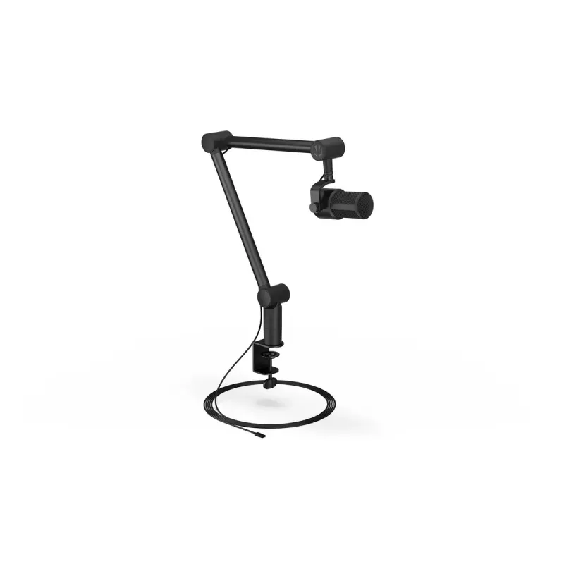 Kompiuterio mikrofonas ENDORFY Solum Studio — USB laidinis, 24 bitų/96 kHz, 20–20000 Hz, reguliuojamas stalo laikiklis, jutikliniai valdikliai, ausinių išvestis, juodas