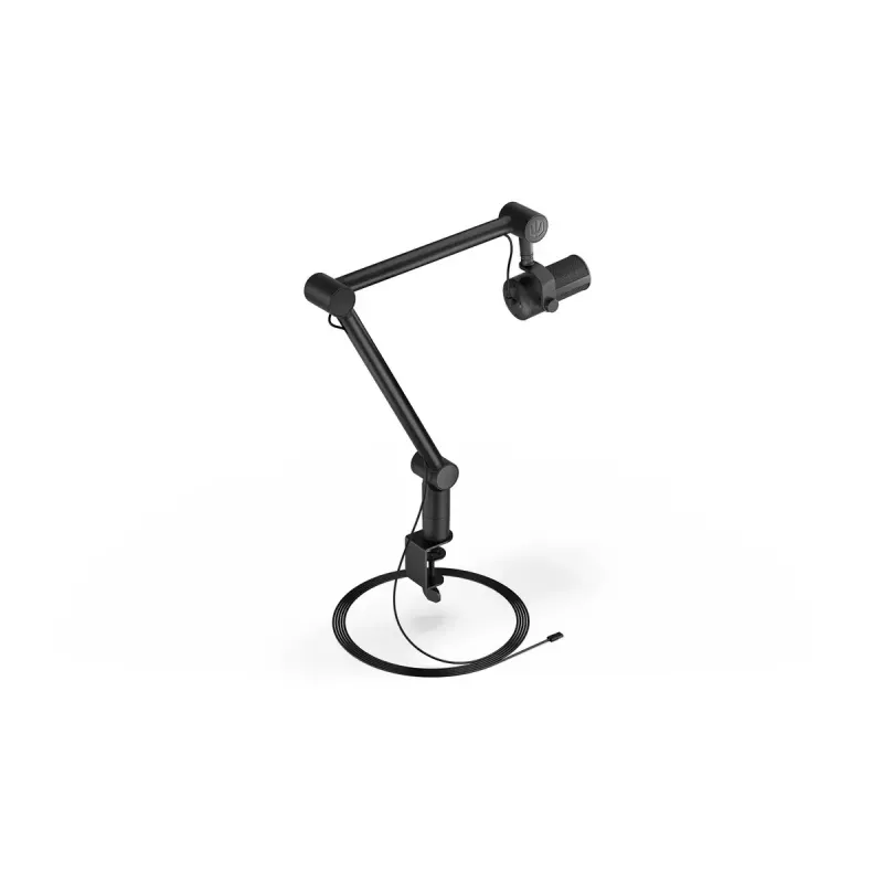 Kompiuterio mikrofonas ENDORFY Solum Studio — USB laidinis, 24 bitų/96 kHz, 20–20000 Hz, reguliuojamas stalo laikiklis, jutikliniai valdikliai, ausinių išvestis, juodas
