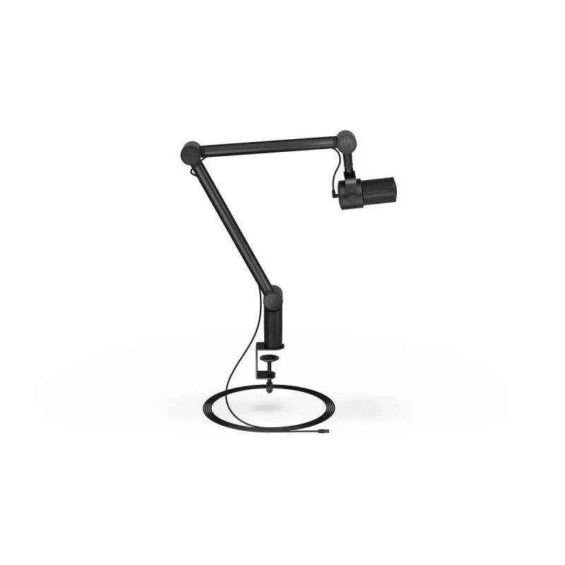 Kompiuterio mikrofonas ENDORFY Solum Studio — USB laidinis, 24 bitų/96 kHz, 20–20000 Hz, reguliuojamas stalo laikiklis, jutikliniai valdikliai, ausinių išvestis, juodas