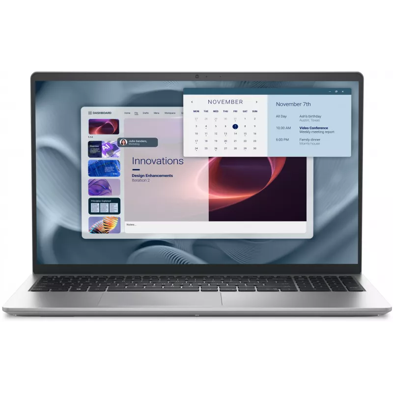 Nešiojamas kompiuteris DELL Pro 15 Essential PV15250 15,6 colio Intel Core i7 16GB 512GB SSD Intel UHD Windows 11 Pro
