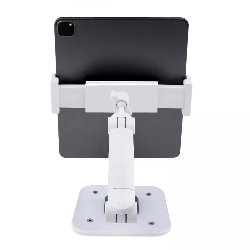 StarTech.com Reguliuojamas planšetės stovas stalui – Tvirtinamas prie sienos – Talpa 1 kg – Ergonomiškas lankstus universalus planšetės stovas – Planšetės laikiklis stalui, pasukamas / sukiojamas / rotuojamas