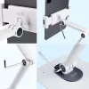 StarTech.com Reguliuojamas planšetės stovas stalui – Tvirtinamas prie sienos – Talpa 1 kg – Ergonomiškas lankstus universalus planšetės stovas – Planšetės laikiklis stalui, pasukamas / sukiojamas / rotuojamas