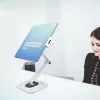 StarTech.com Reguliuojamas planšetės stovas stalui – Tvirtinamas prie sienos – Talpa 1 kg – Ergonomiškas lankstus universalus planšetės stovas – Planšetės laikiklis stalui, pasukamas / sukiojamas / rotuojamas