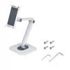 StarTech.com Reguliuojamas planšetės stovas stalui – Tvirtinamas prie sienos – Talpa 1 kg – Ergonomiškas lankstus universalus planšetės stovas – Planšetės laikiklis stalui, pasukamas / sukiojamas / rotuojamas