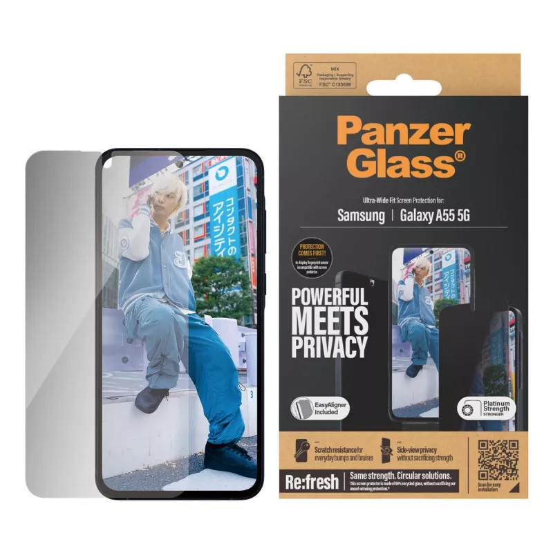 PanzerGlass P7358 mobiliojo telefono ekrano/galinės dalies apsauginė plėvelė Privatumo ekrano apsauga Samsung 1 vnt.
