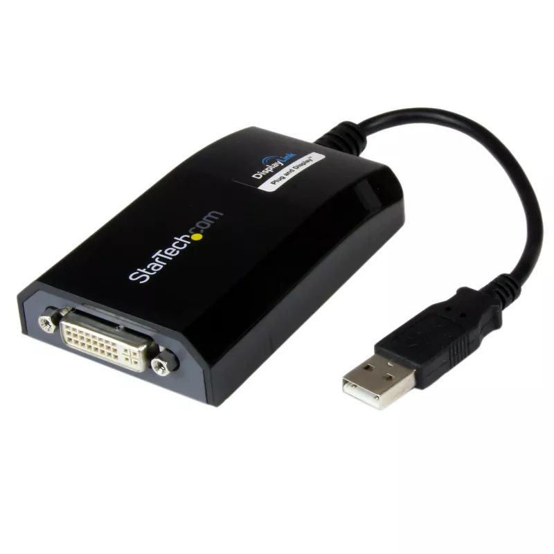 StarTech.com USB į DVI adapteris - 1920x1200, 2.0, USB Type-A, DVI išvestis, 1920 x 1200 pikselių