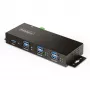 StarTech.com 5G7AINDRM-USB-A-HUB sąsajos šakotuvas USB 3.2 Gen 1 (3.1 Gen 1) Type-B 5000 Mbit/s Juoda