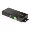 StarTech.com 5G7AINDRM-USB-A-HUB sąsajos šakotuvas USB 3.2 Gen 1 (3.1 Gen 1) Type-B 5000 Mbit/s Juoda