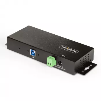 StarTech.com 5G7AINDRM-USB-A-HUB sąsajos šakotuvas USB 3.2 Gen 1 (3.1 Gen 1) Type-B 5000 Mbit/s Juoda