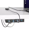 StarTech.com 5G7AINDRM-USB-A-HUB sąsajos šakotuvas USB 3.2 Gen 1 (3.1 Gen 1) Type-B 5000 Mbit/s Juoda