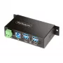 StarTech.com 5G4AINDRM-USB-A-HUB sąsajos šakotuvas USB 3.2 Gen 1 (3.1 Gen 1) Type-B 5000 Mbit/s Juoda
