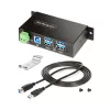 StarTech.com 5G4AINDRM-USB-A-HUB sąsajos šakotuvas USB 3.2 Gen 1 (3.1 Gen 1) Type-B 5000 Mbit/s Juoda