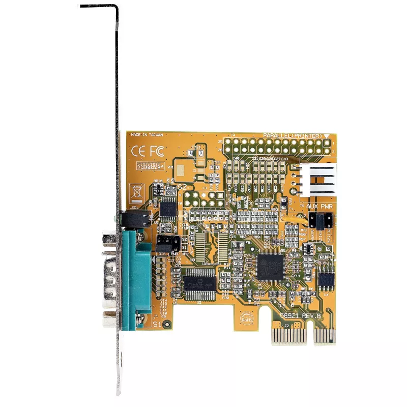 StarTech.com PCI Express nuoseklioji kortelė, PCIe į RS232 (DB9) nuosekliosios sąsajos kortelė, PC nuoseklioji kortelė su 16C1050 UART, standartiniai arba žemo profilio laikikliai, COM išlaikymas, Windows ir Linux