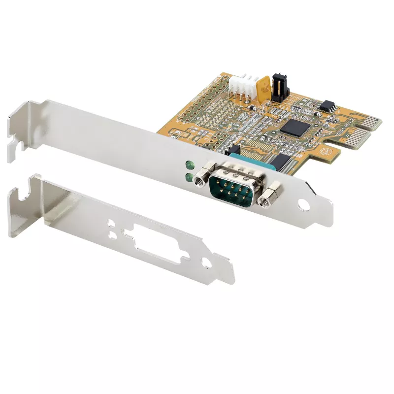 StarTech.com PCI Express nuoseklioji kortelė, PCIe į RS232 (DB9) nuosekliosios sąsajos kortelė, PC nuoseklioji kortelė su 16C1050 UART, standartiniai arba žemo profilio laikikliai, COM išlaikymas, Windows ir Linux