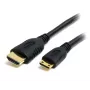 StarTech.com 2 m Mini HDMI į HDMI kabelis su Ethernet – 4K 30Hz didelės spartos mini HDMI į HDMI adapterio kabelis – Mini HDMI C tipo įrenginys prie HDMI monitoriaus/ekrano – Patvarus vaizdo keitiklio laidas